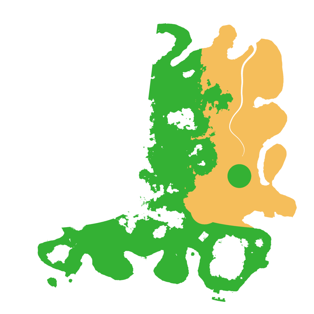 Biome Rust Map: Procedural Map, Size: 3500, Seed: 77141457