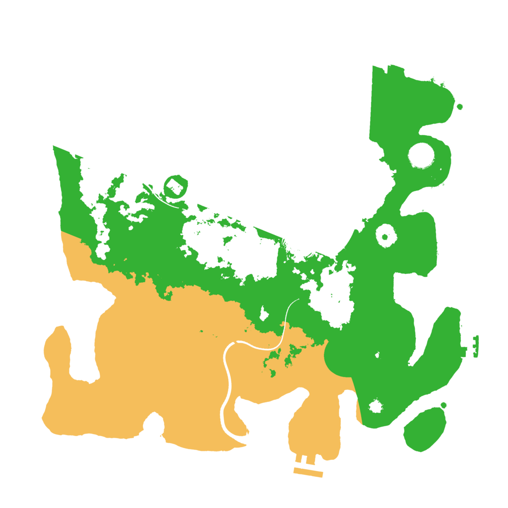 Biome Rust Map: Procedural Map, Size: 3500, Seed: 93719940