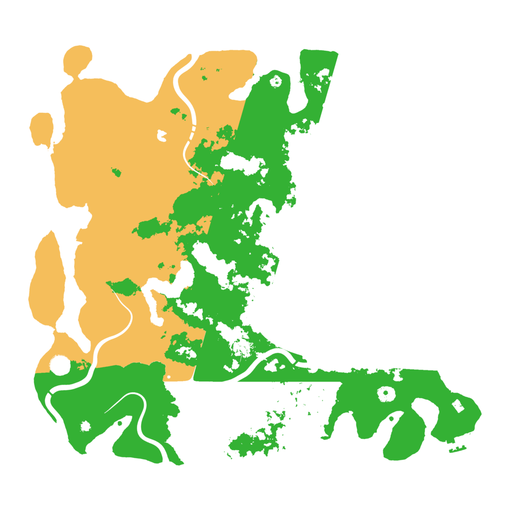 Biome Rust Map: Procedural Map, Size: 4444, Seed: 867743
