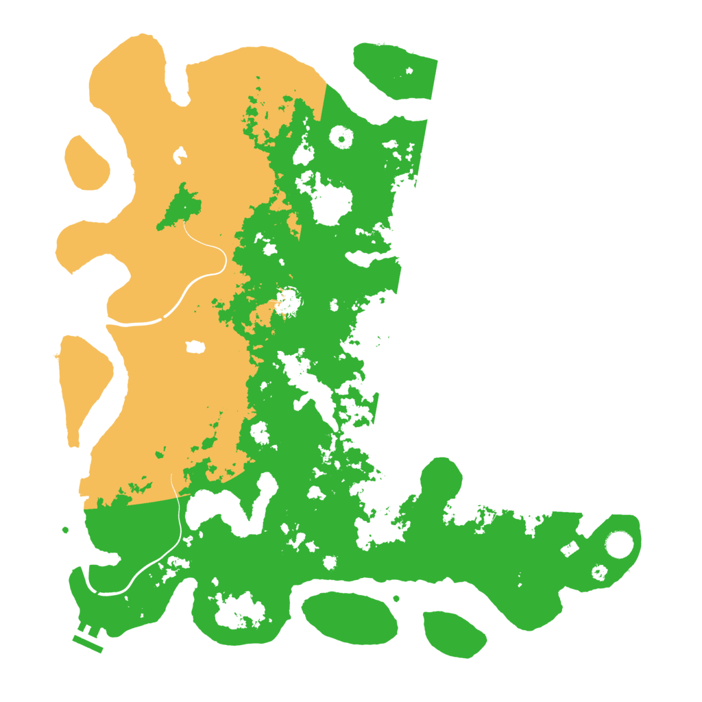 Biome Rust Map: Procedural Map, Size: 4500, Seed: 605247218