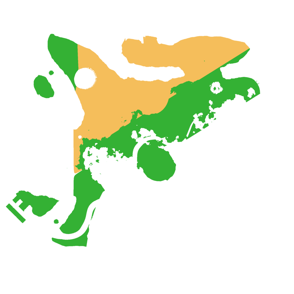 Biome Rust Map: Procedural Map, Size: 2500, Seed: 663267171