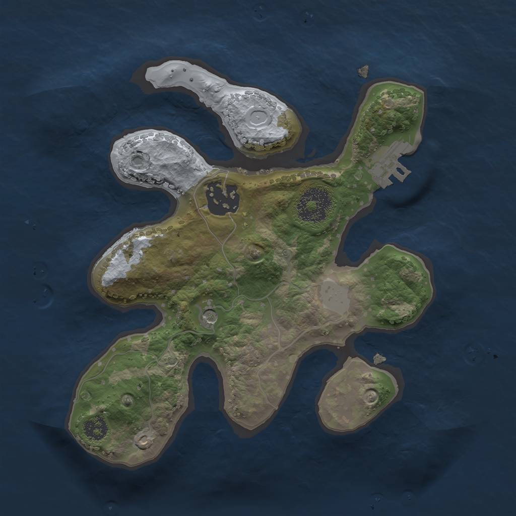 Rust Map: Procedural Map, Size: 2200, Seed: 146, 8 Monuments