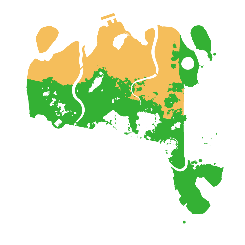 Biome Rust Map: Procedural Map, Size: 3500, Seed: 1569280015