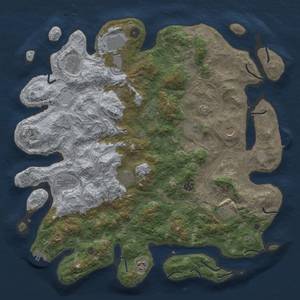 Thumbnail Rust Map: Procedural Map, Size: 4500, Seed: 86234362, 20 Monuments