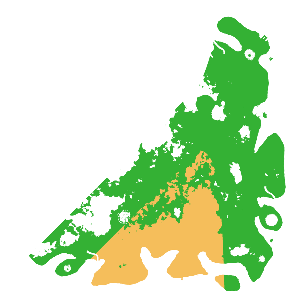 Biome Rust Map: Procedural Map, Size: 4444, Seed: 588641