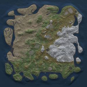 Thumbnail Rust Map: Procedural Map, Size: 4500, Seed: 98, 19 Monuments