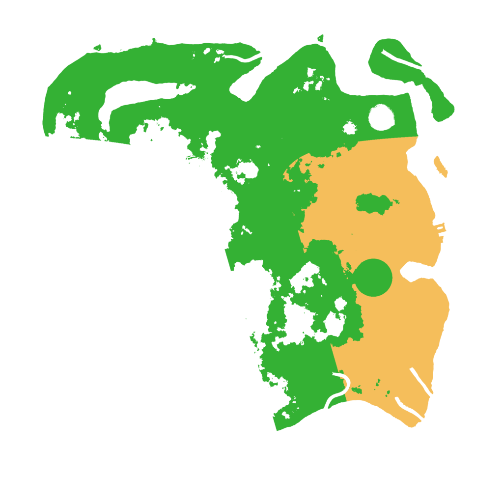 Biome Rust Map: Procedural Map, Size: 3500, Seed: 427423711