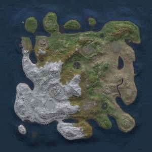 Thumbnail Rust Map: Procedural Map, Size: 3400, Seed: 967431592, 16 Monuments