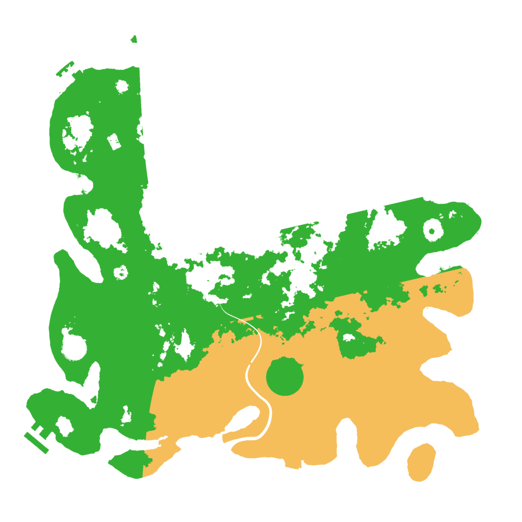 Biome Rust Map: Procedural Map, Size: 3700, Seed: 395823029