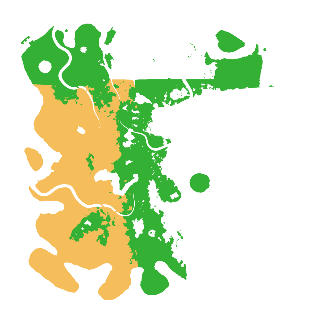 Biome Rust Map: Procedural Map, Size: 4444, Seed: 342084