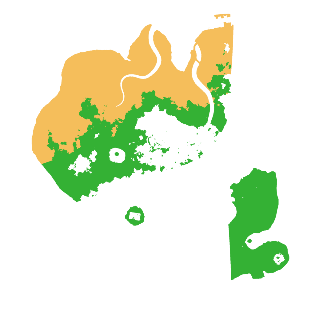 Biome Rust Map: Procedural Map, Size: 3000, Seed: 13586
