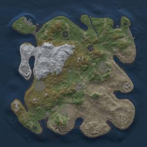 Thumbnail Rust Map: Procedural Map, Size: 3400, Seed: 4703, 16 Monuments