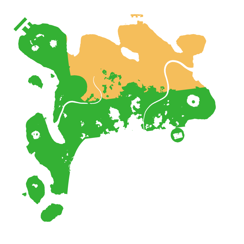 Biome Rust Map: Procedural Map, Size: 3000, Seed: 3382