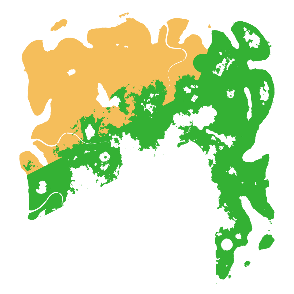 Biome Rust Map: Procedural Map, Size: 4444, Seed: 813686