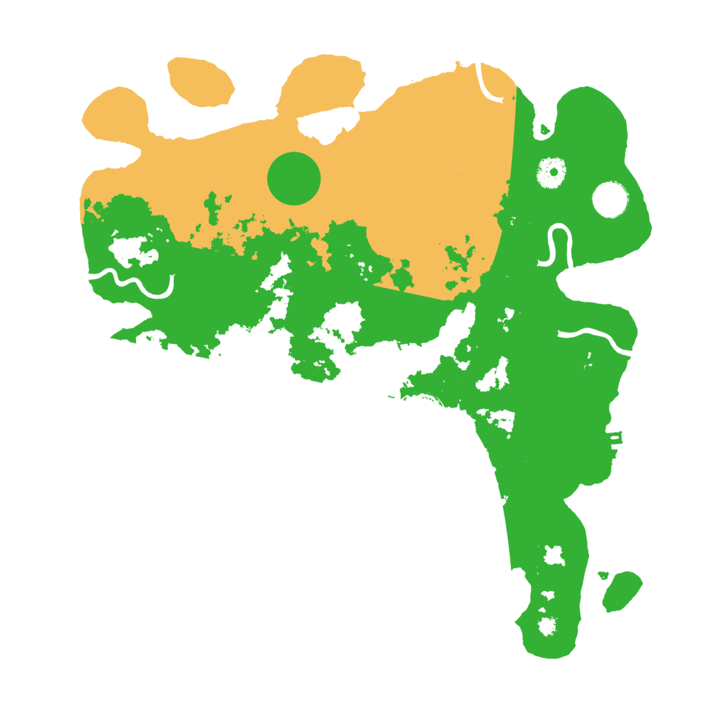 Biome Rust Map: Procedural Map, Size: 3500, Seed: 1540276108