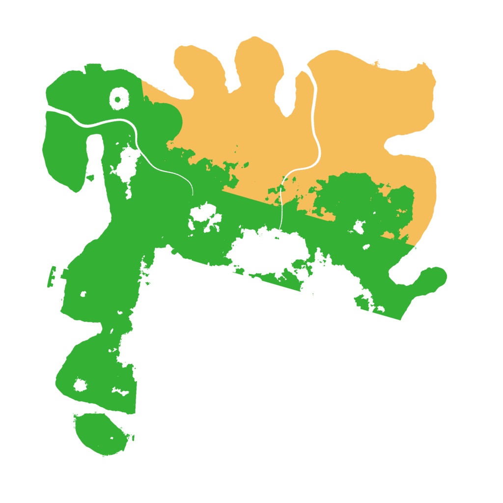 Biome Rust Map: Procedural Map, Size: 3500, Seed: 951202214