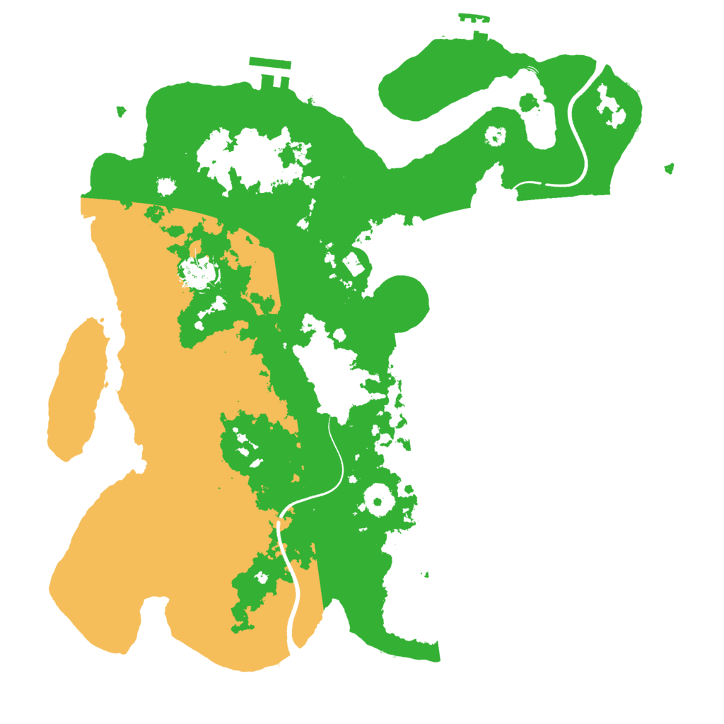 Biome Rust Map: Procedural Map, Size: 3500, Seed: 17809210