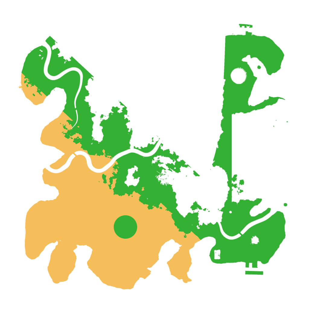 Biome Rust Map: Procedural Map, Size: 3500, Seed: 1474448957