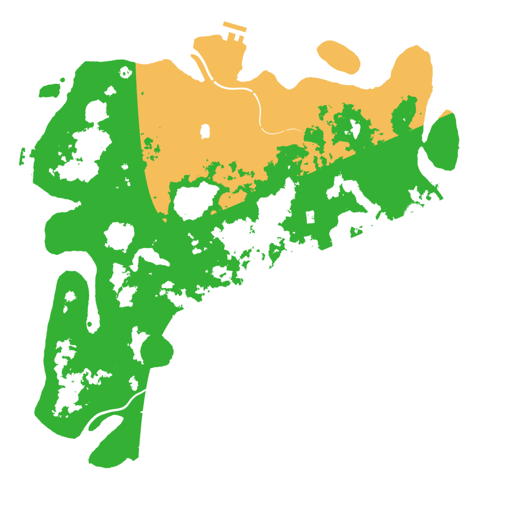 Biome Rust Map: Procedural Map, Size: 4300, Seed: 1861