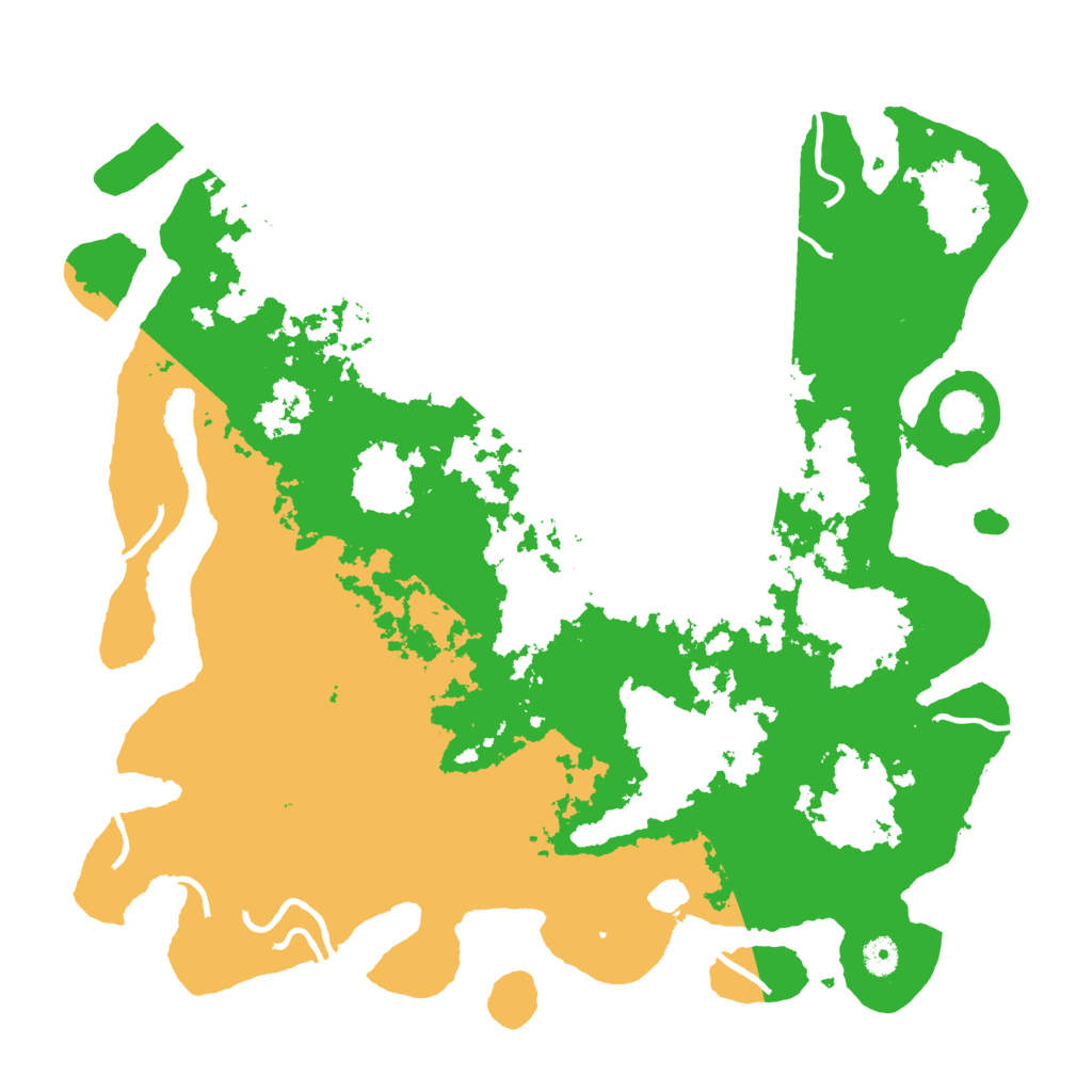Biome Rust Map: Procedural Map, Size: 4444, Seed: 937911