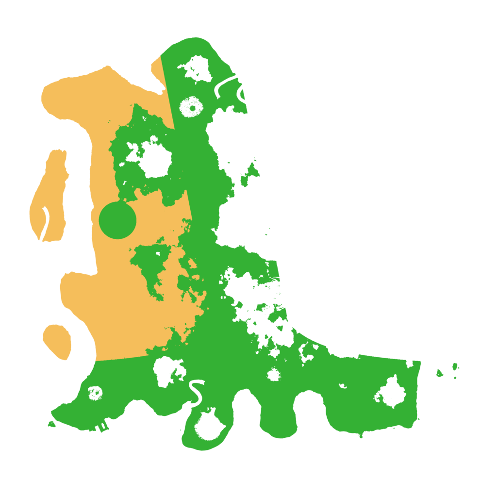 Biome Rust Map: Procedural Map, Size: 3500, Seed: 65534851
