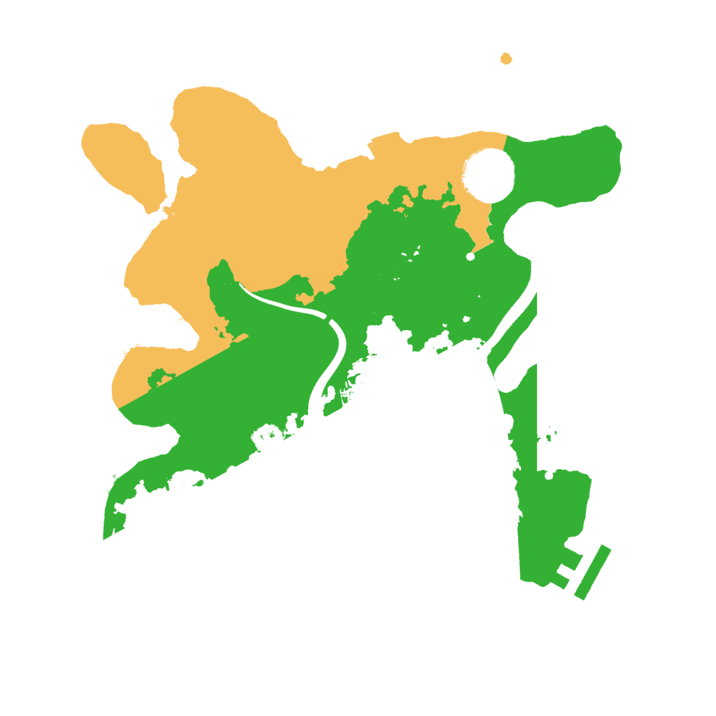 Biome Rust Map: Procedural Map, Size: 2500, Seed: 350123