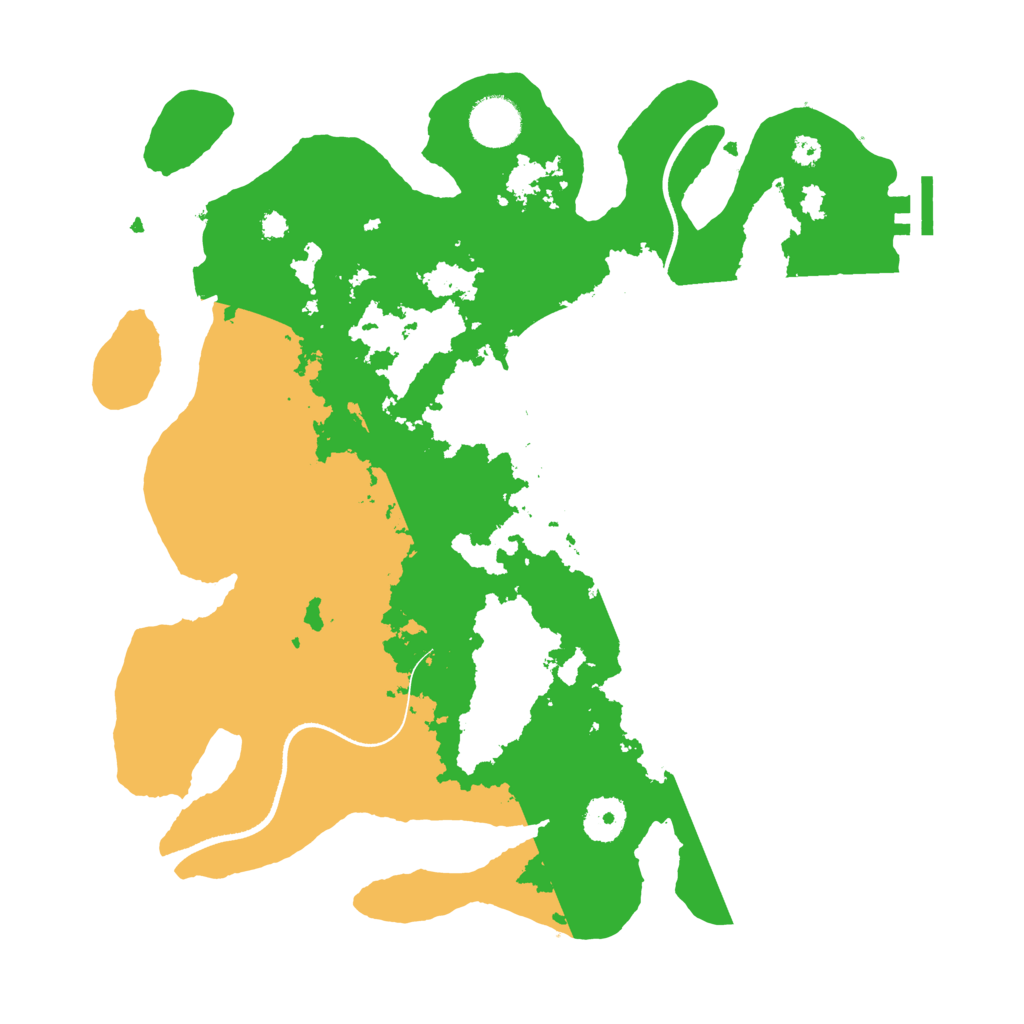 Biome Rust Map: Procedural Map, Size: 3500, Seed: 85276966