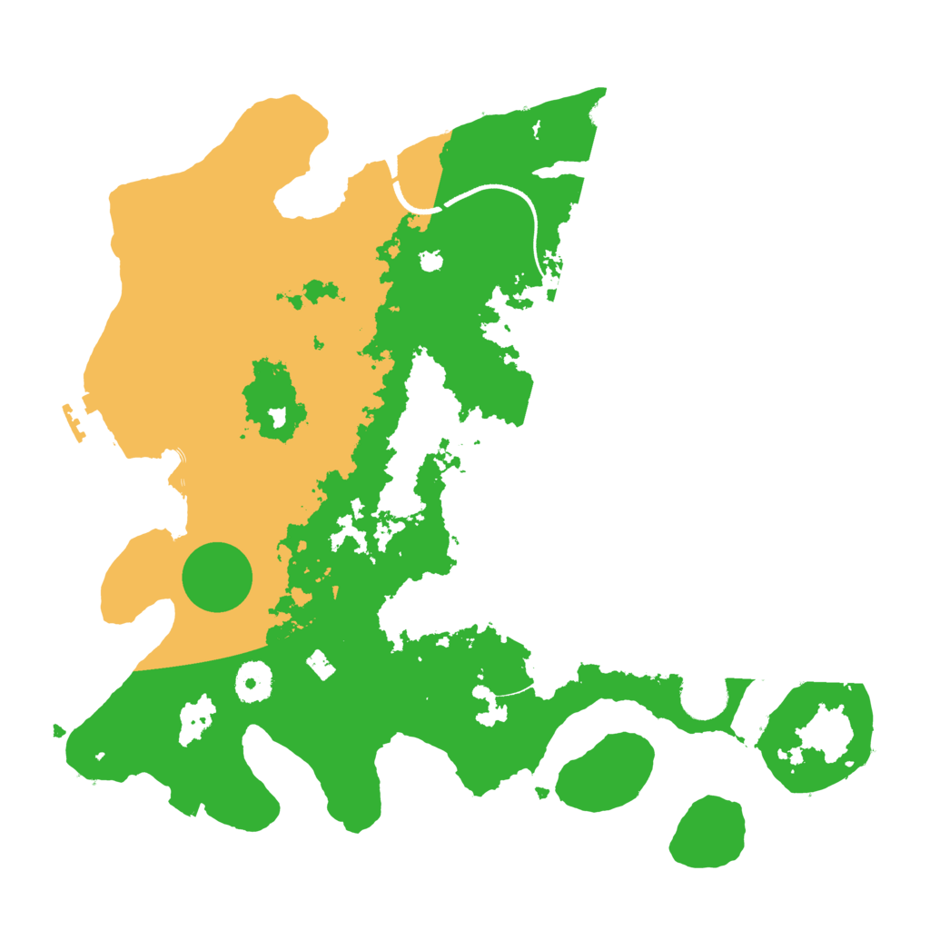 Biome Rust Map: Procedural Map, Size: 3500, Seed: 34253965
