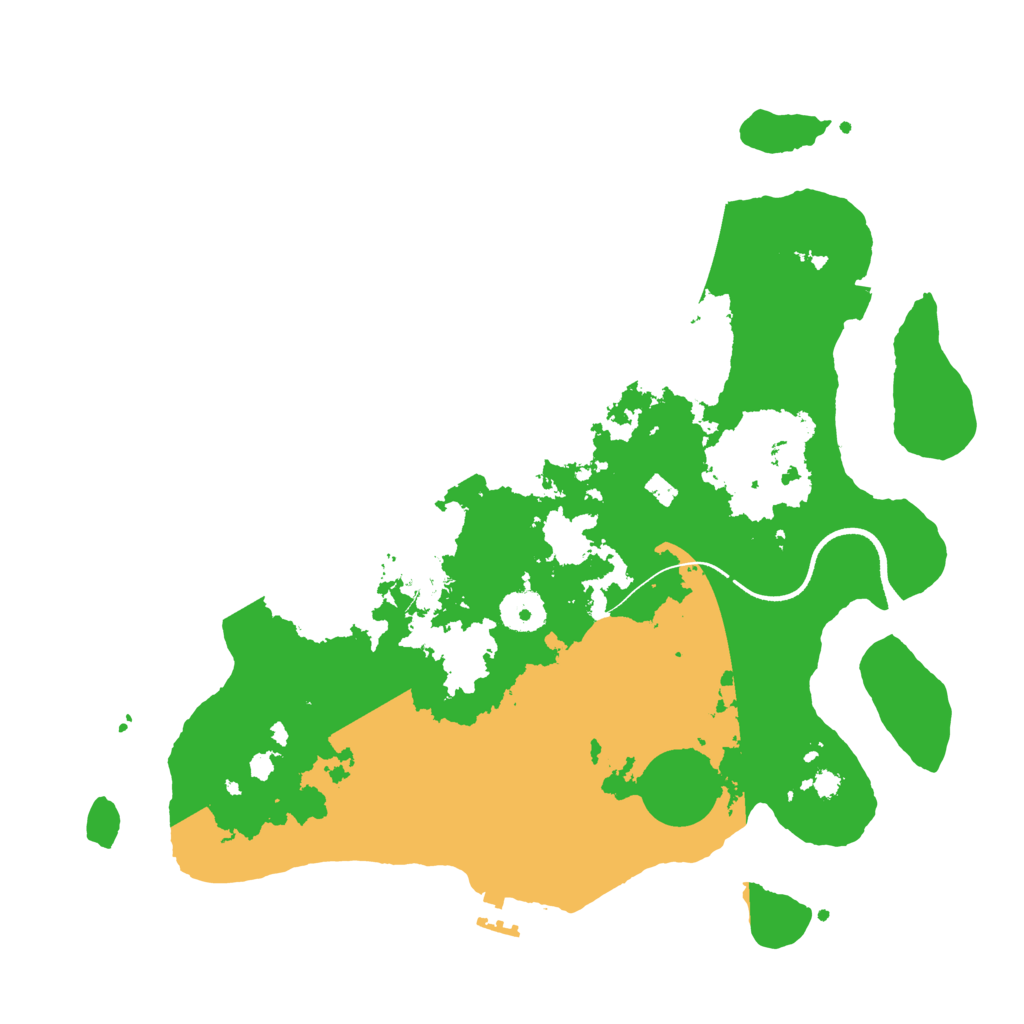 Biome Rust Map: Procedural Map, Size: 3500, Seed: 1442062281
