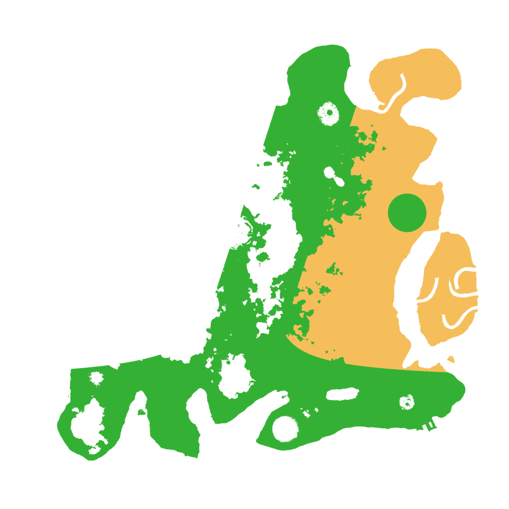 Biome Rust Map: Procedural Map, Size: 3500, Seed: 82495192