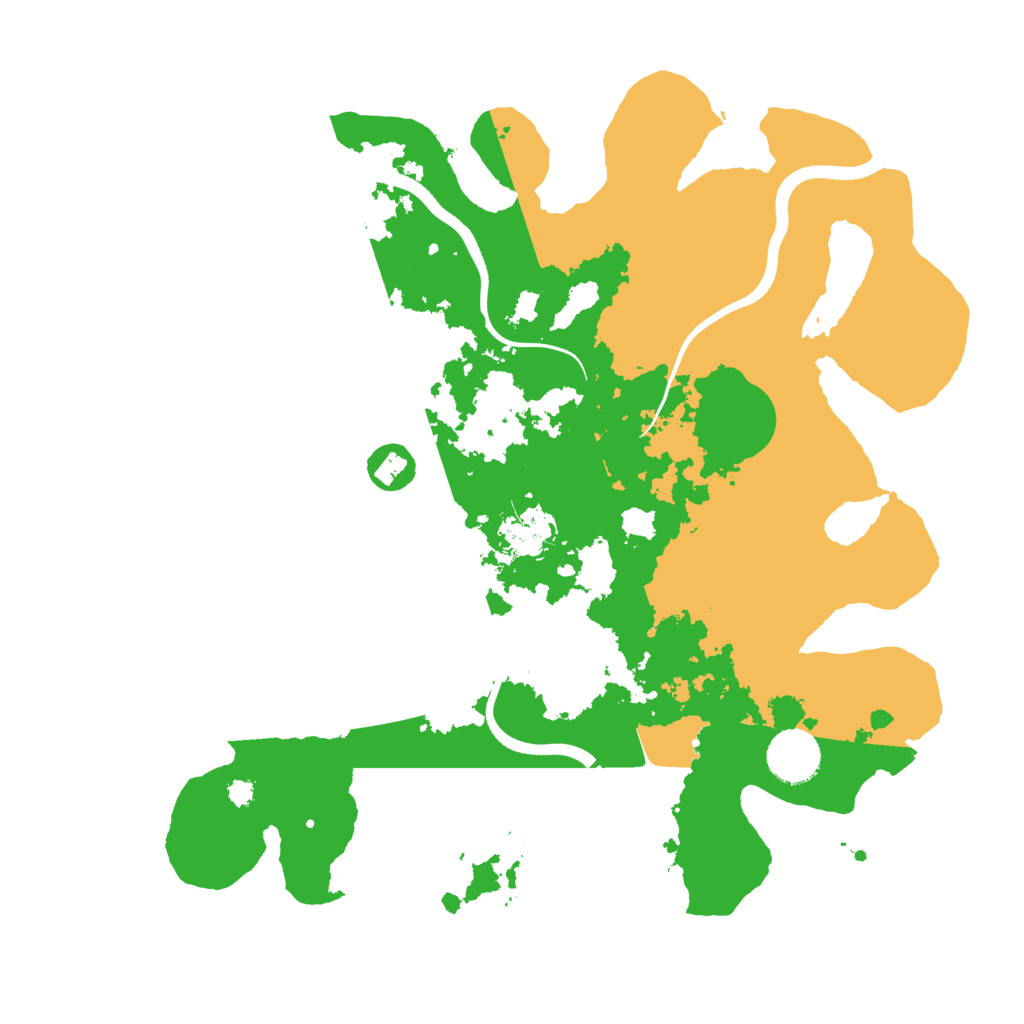 Biome Rust Map: Procedural Map, Size: 3500, Seed: 387210