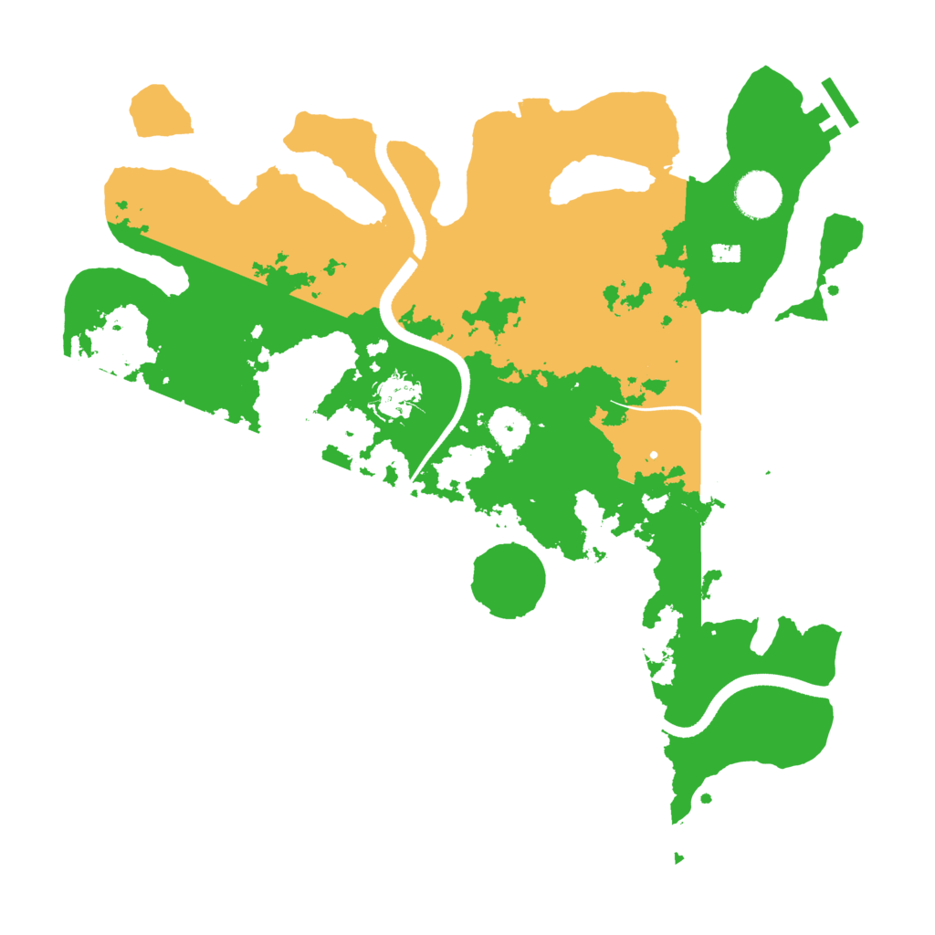 Biome Rust Map: Procedural Map, Size: 3500, Seed: 23276388