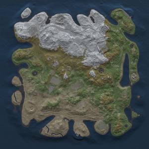 Thumbnail Rust Map: Procedural Map, Size: 4250, Seed: 558865621, 20 Monuments