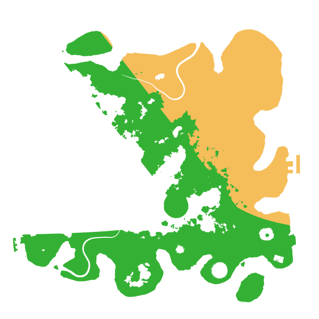 Biome Rust Map: Procedural Map, Size: 3500, Seed: 47464774