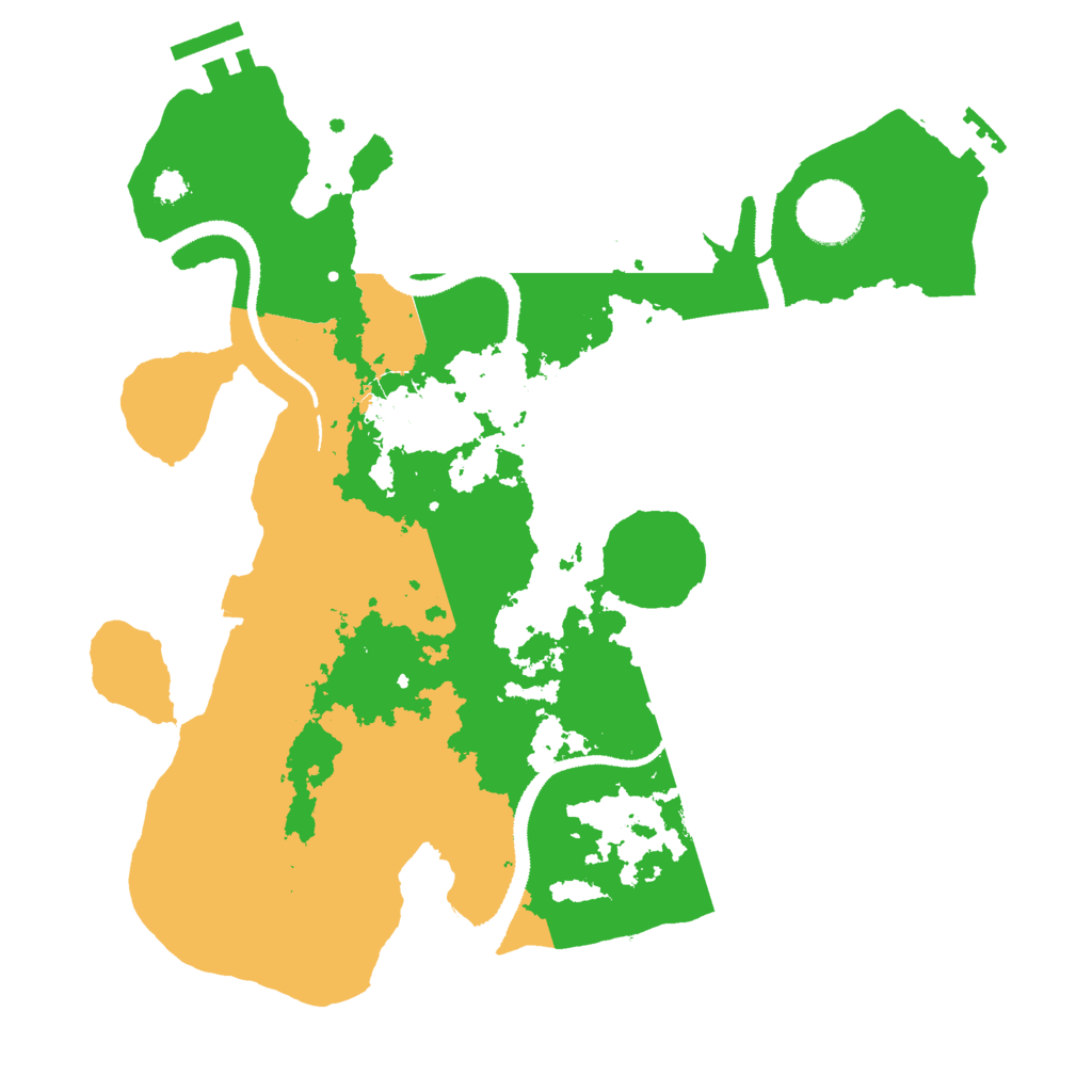 Biome Rust Map: Procedural Map, Size: 3000, Seed: 8607