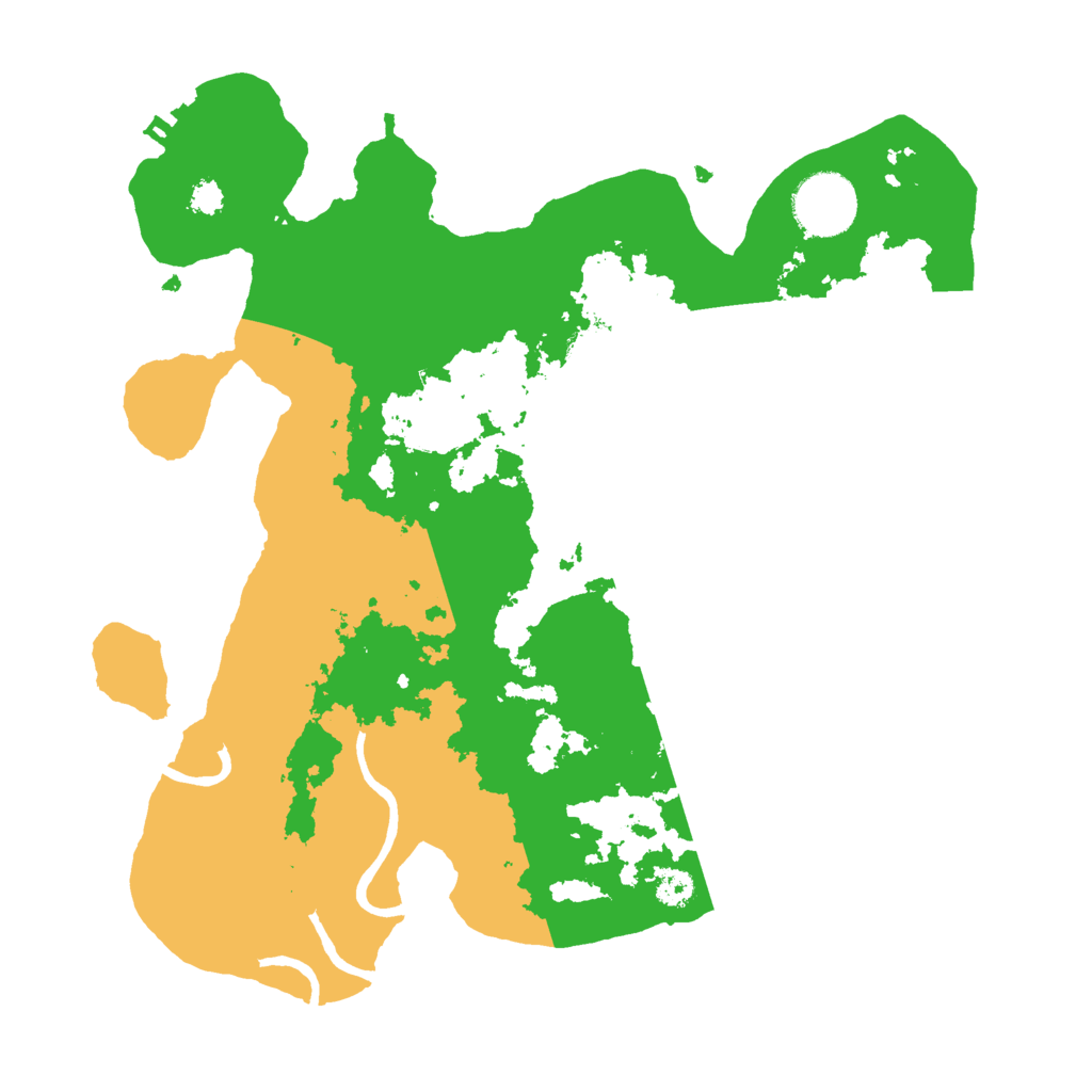 Biome Rust Map: Procedural Map, Size: 3000, Seed: 8607