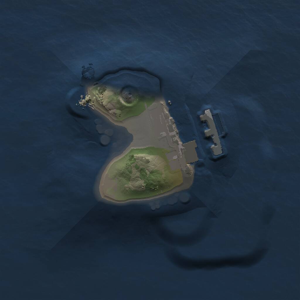 Rust Map: Procedural Map, Size: 1000, Seed: 9984561, 2 Monuments