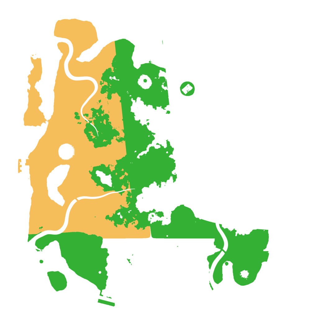 Biome Rust Map: Procedural Map, Size: 3500, Seed: 113380658