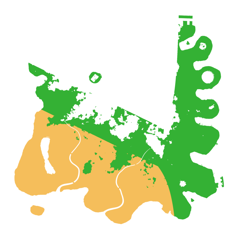 Biome Rust Map: Procedural Map, Size: 3500, Seed: 1996096036