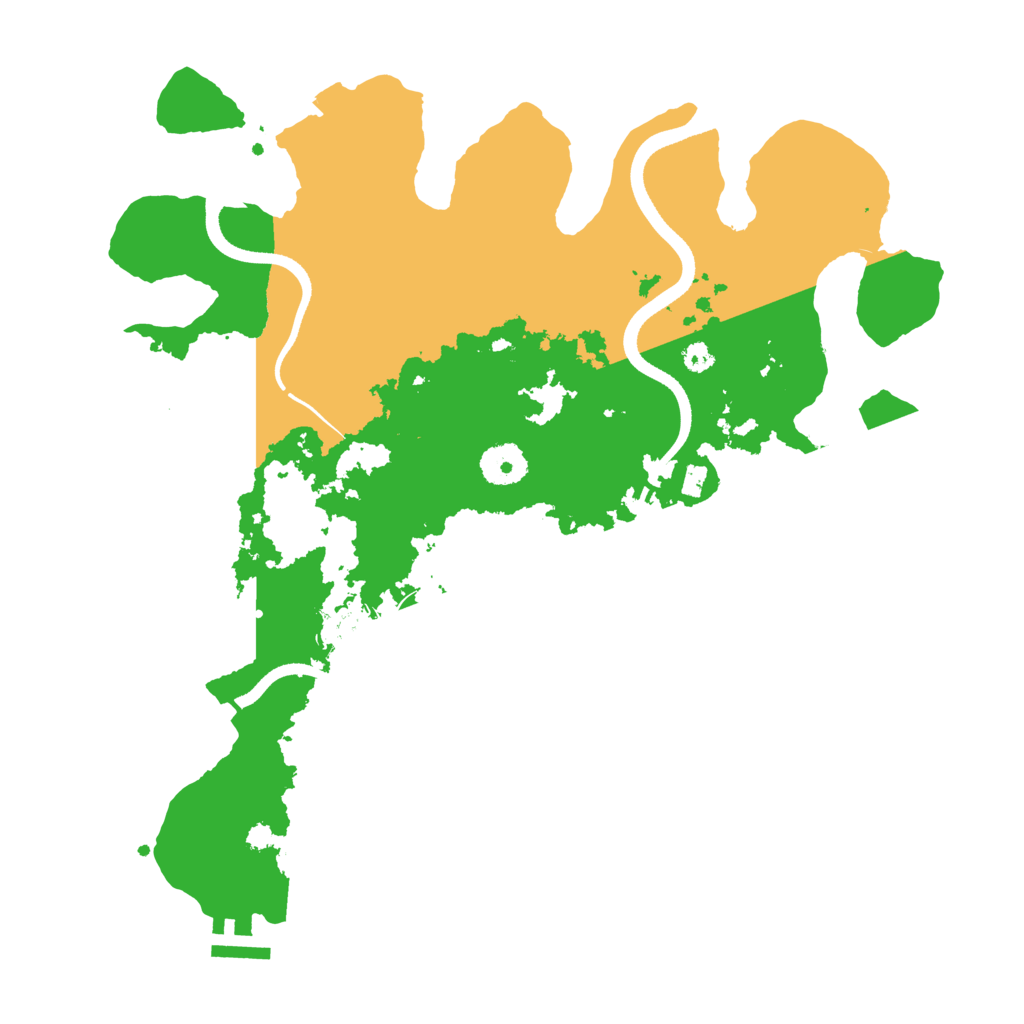 Biome Rust Map: Procedural Map, Size: 3500, Seed: 834473840