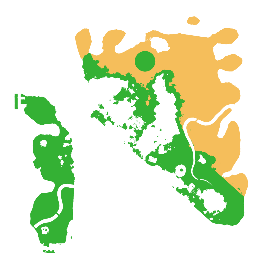 Biome Rust Map: Procedural Map, Size: 3500, Seed: 94560063