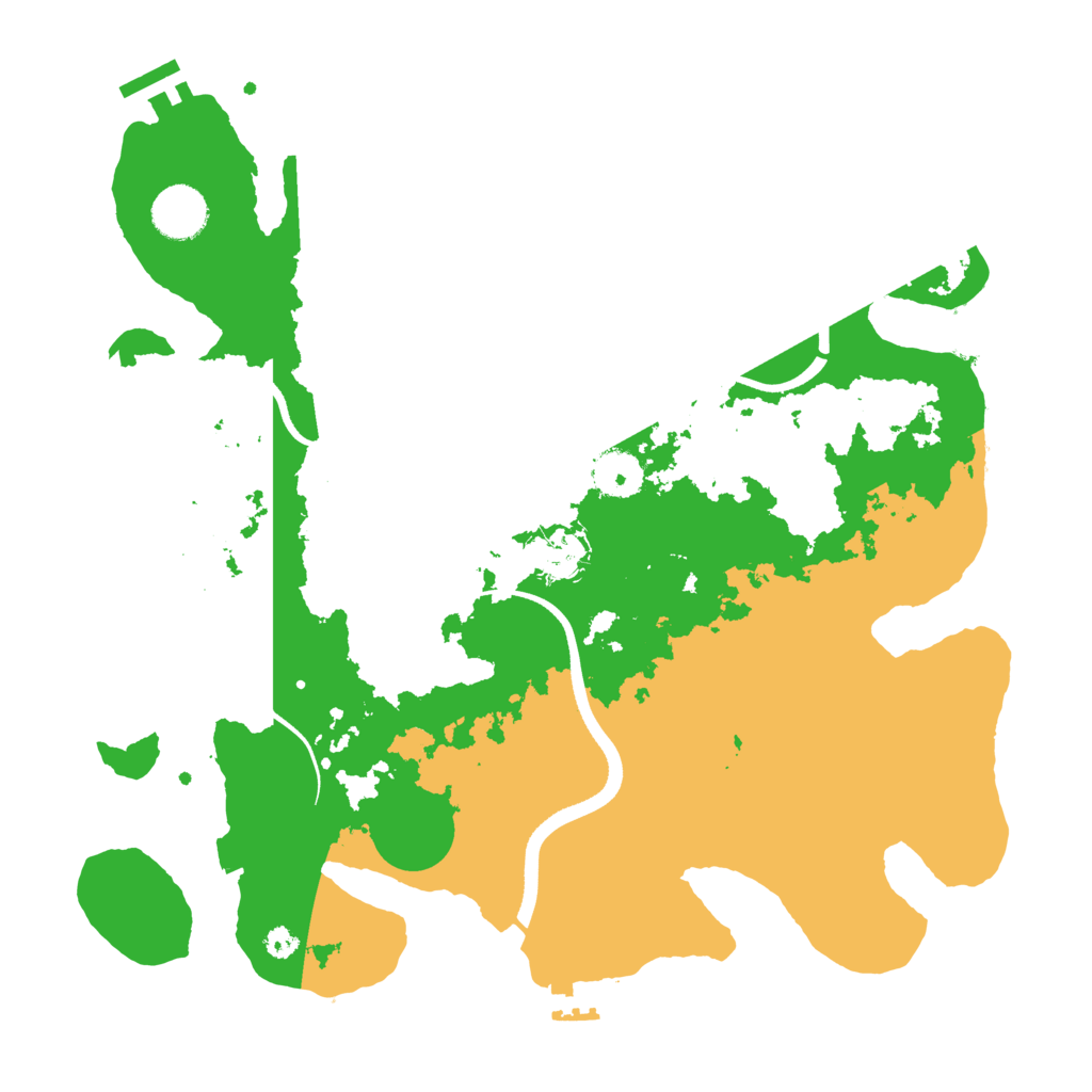 Biome Rust Map: Procedural Map, Size: 3500, Seed: 61349961