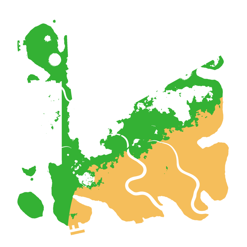 Biome Rust Map: Procedural Map, Size: 3500, Seed: 61349961