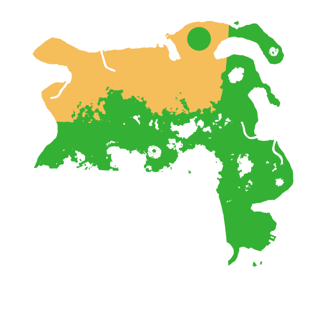 Biome Rust Map: Procedural Map, Size: 3500, Seed: 1517448441