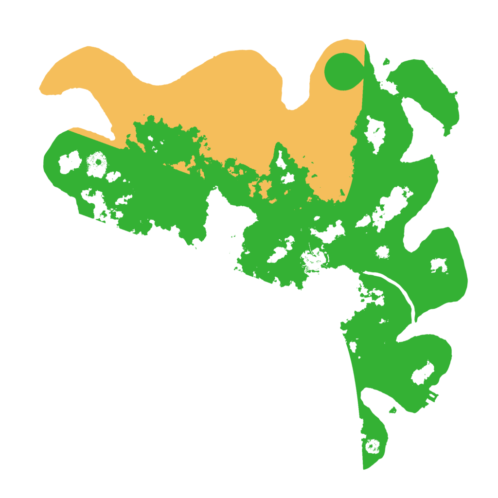 Biome Rust Map: Procedural Map, Size: 3500, Seed: 95895795