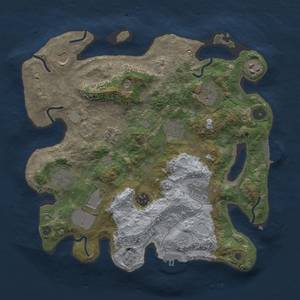 Thumbnail Rust Map: Procedural Map, Size: 3500, Seed: 247023973, 19 Monuments