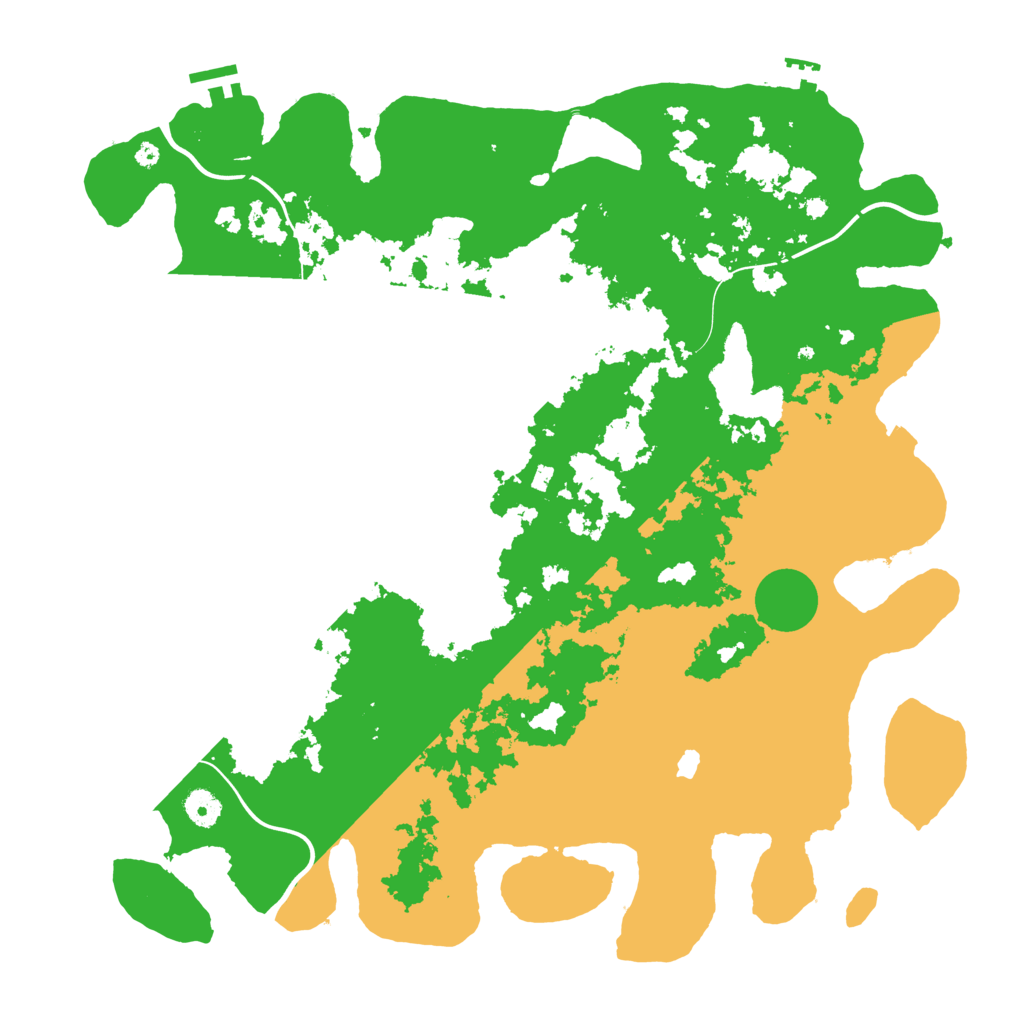 Biome Rust Map: Procedural Map, Size: 4300, Seed: 666982035