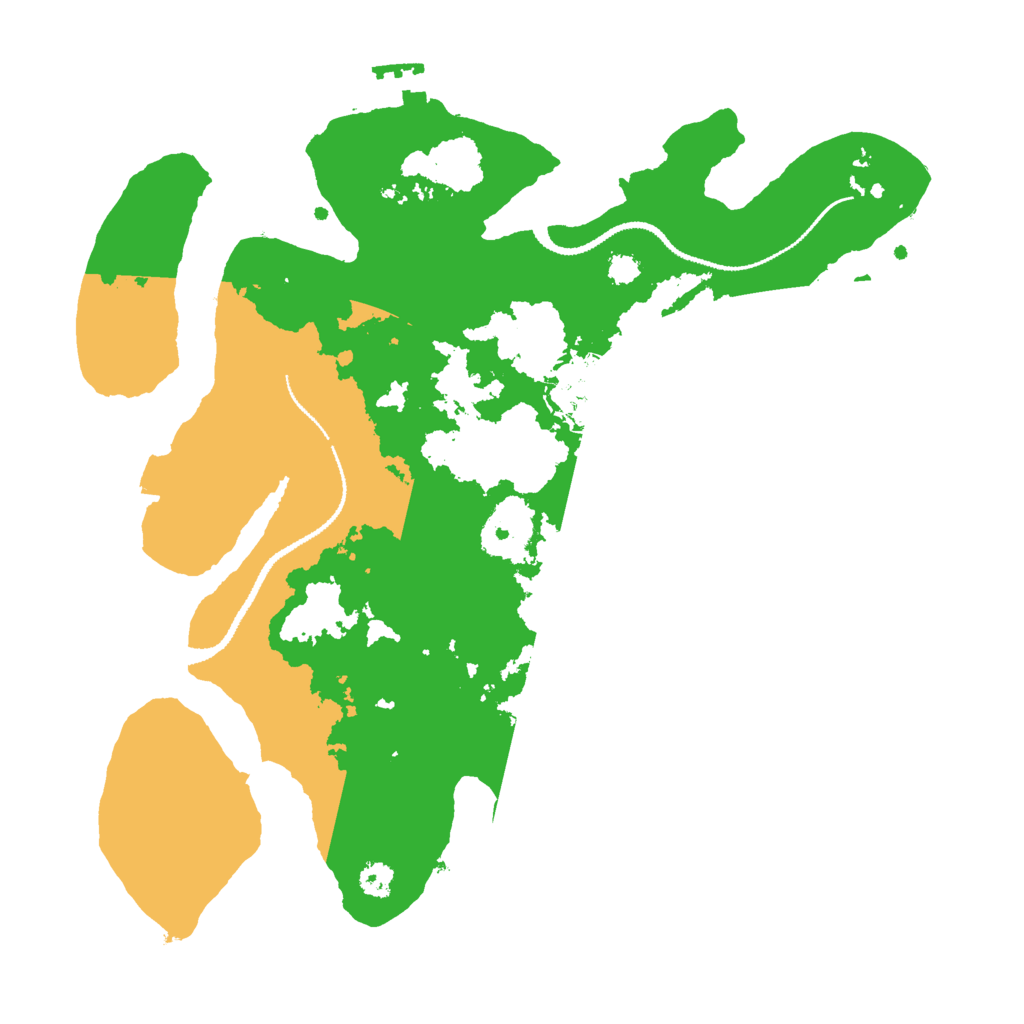 Biome Rust Map: Procedural Map, Size: 3000, Seed: 1830643575