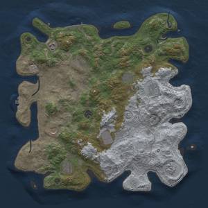 Thumbnail Rust Map: Procedural Map, Size: 4000, Seed: 1379061037, 17 Monuments