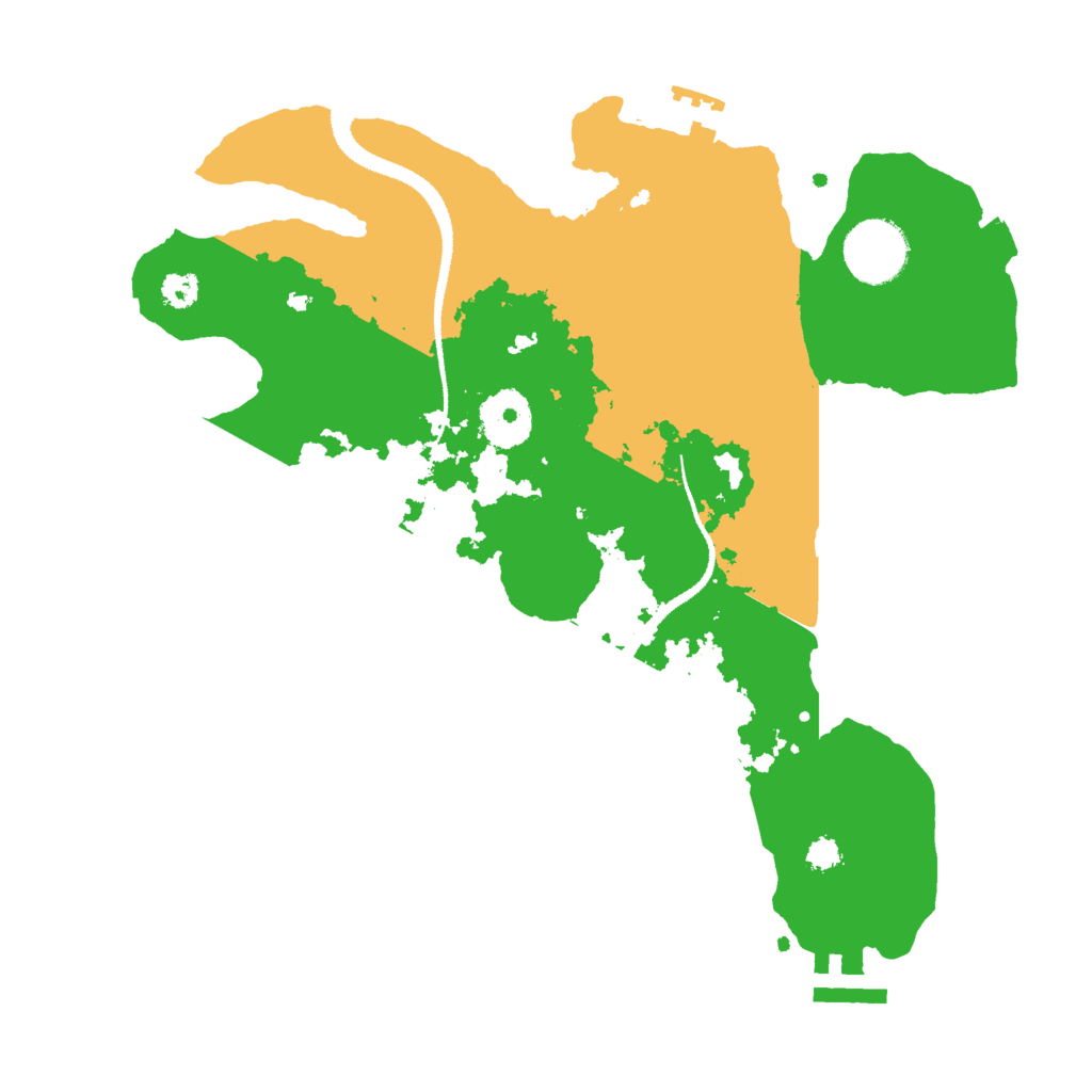 Biome Rust Map: Procedural Map, Size: 3000, Seed: 1336217342